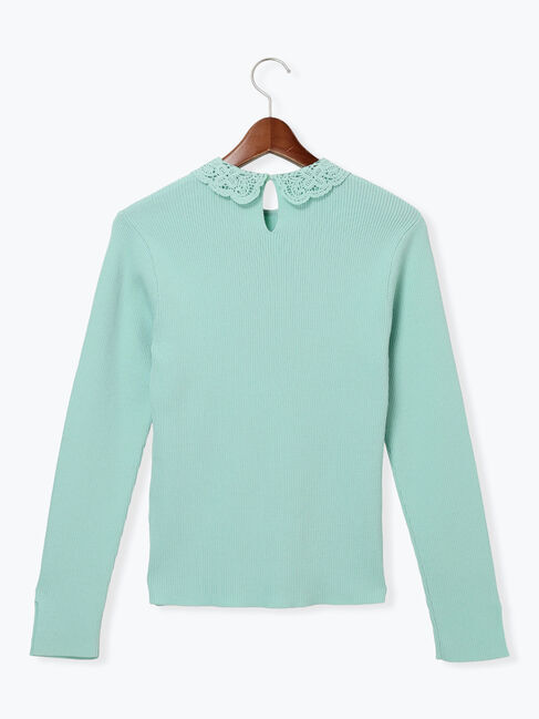 Te chichi「ケミカルレースカラーリブニット」|ニット・セーター|