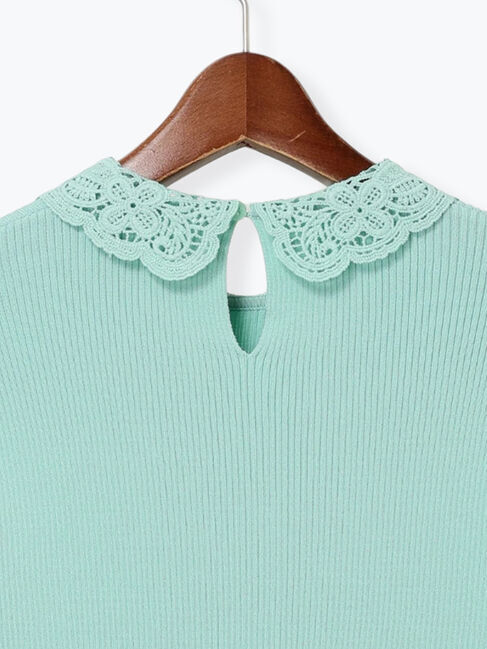 Te chichi「ケミカルレースカラーリブニット」|ニット・セーター|