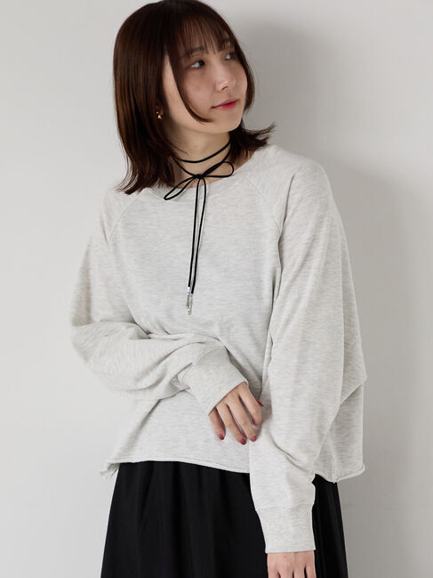 Te chichi TERRASSE「カットオフ裏毛スウェット」|その他|