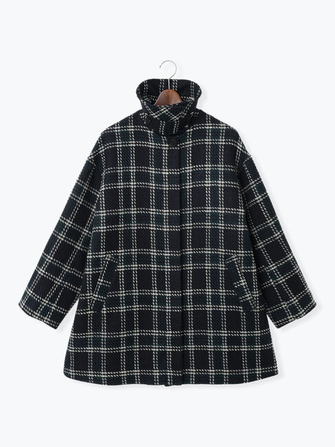 Te chichi「ロービングチェックミドルコート《2025winter catalog item》」|その他|