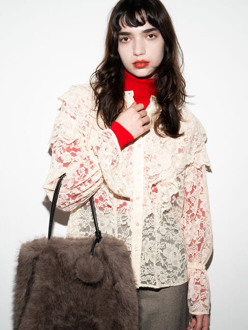 Te chichi「レースフリルレイヤードブラウス《2025winter catalog item》」|シャツ・ブラウス|