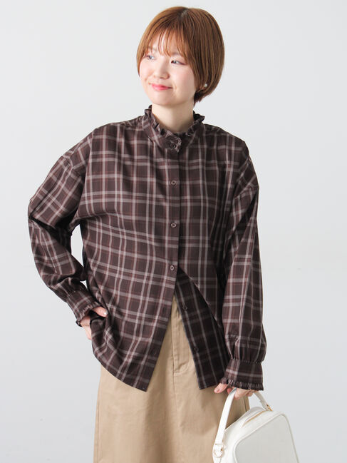 Lugnoncure「アソートスタンドフリルブラウス」|シャツ・ブラウス|