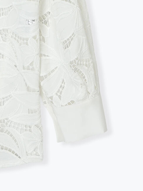 Te chichi「【Atelier ChouChou】カットワークレースボザムシャツブラウス」|シャツ・ブラウス|