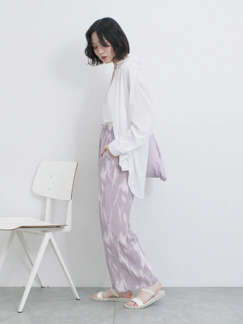 Samansa Mos2 blue「【接触冷感】マルチスタイルシャツ」|シャツ・ブラウス|