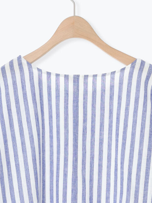 Samansa Mos2「◎綿麻柄アソートボートネックブラウス」|シャツ・ブラウス|