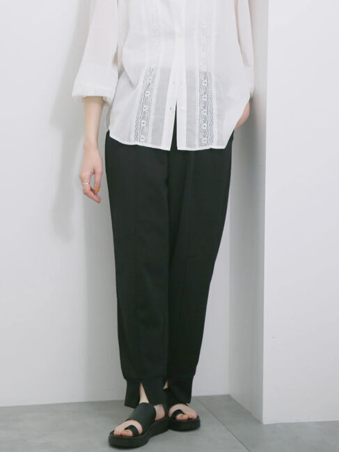 Samansa Mos2 blue「◎裏毛センタースリットパンツ」|その他|