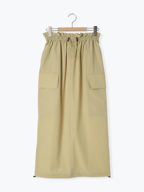 Samansa Mos2 blue「ナイロンカーゴスカート」|スカート|