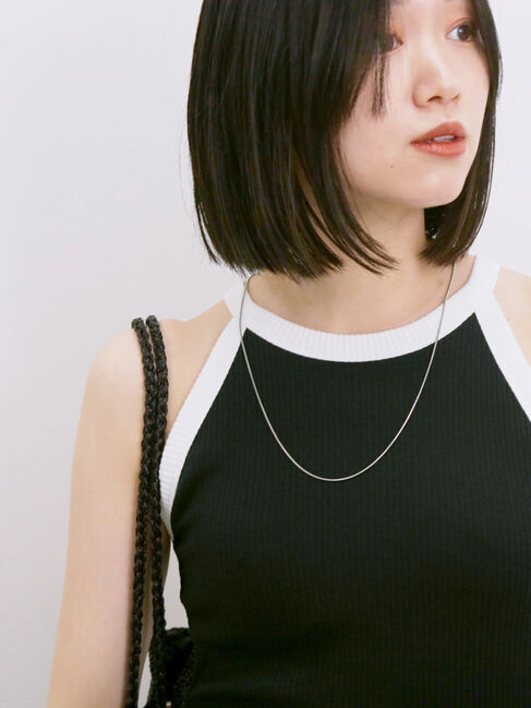 Samansa Mos2 blue「◎アメリカンスリーブタンク」|Tシャツ・カットソー|