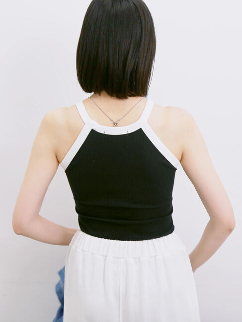 Samansa Mos2 blue「◎アメリカンスリーブタンク」|Tシャツ・カットソー|