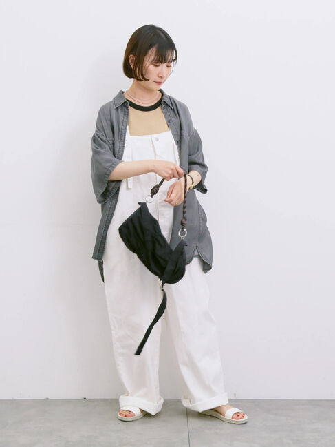 Samansa Mos2 blue「◎アメリカンスリーブタンク」|Tシャツ・カットソー|