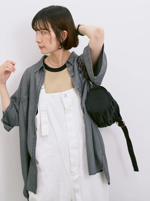 Samansa Mos2 blue「◎アメリカンスリーブタンク」|Tシャツ・カットソー|