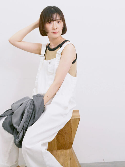 Samansa Mos2 blue「◎アメリカンスリーブタンク」|Tシャツ・カットソー|