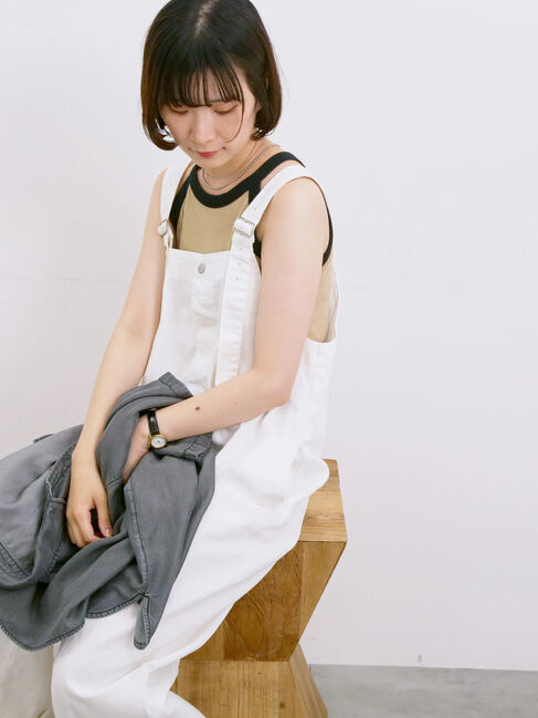 Samansa Mos2 blue「◎アメリカンスリーブタンク」|Tシャツ・カットソー|