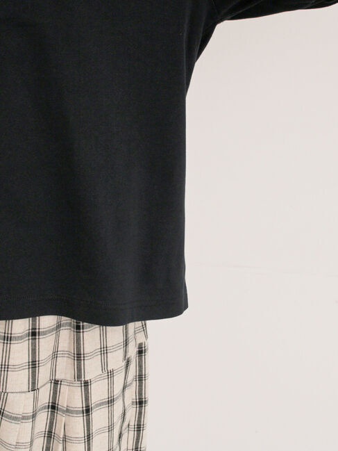 Samansa Mos2「袖タテフリルTシャツ」|Tシャツ・カットソー|