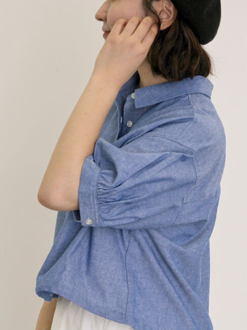 Samansa Mos2「ショート丈シャツ」|シャツ・ブラウス|