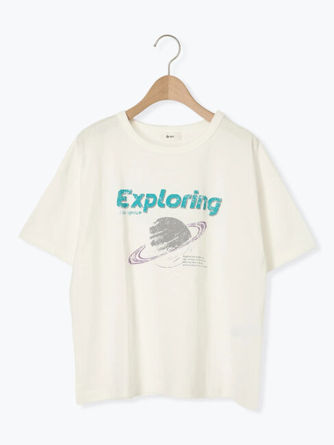 SM2「[接触冷感]スペースモチーフプリントTシャツ」|Tシャツ・カットソー|