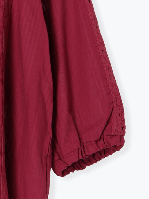 Samansa Mos2「フラワー柄刺繍レースブラウス」|シャツ・ブラウス|