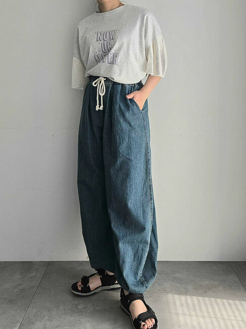 SM2「[接触冷感]袖メッシュプリントTシャツ」|Tシャツ・カットソー|