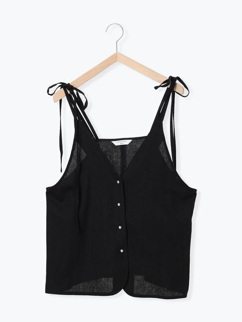 Samansa Mos2 blue「◎キャミソールジレ」|シャツ・ブラウス|