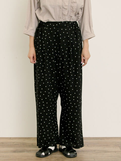 Samansa Mos2「【M/Lサイズ】レーヨン麻ゆるストレートパンツ」|その他|