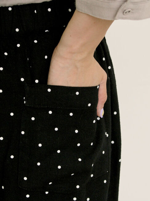 Samansa Mos2「【M/Lサイズ】レーヨン麻ゆるストレートパンツ」|その他|