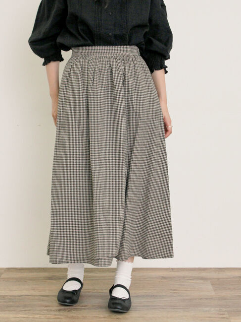 Samansa Mos2「【Cross&times;Linen】ラップ風スカート」|スカート|