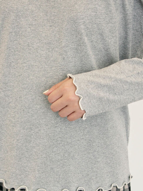 Samansa Mos2「[CYCLO]配色メロークルーネックカットソー」|Tシャツ・カットソー|