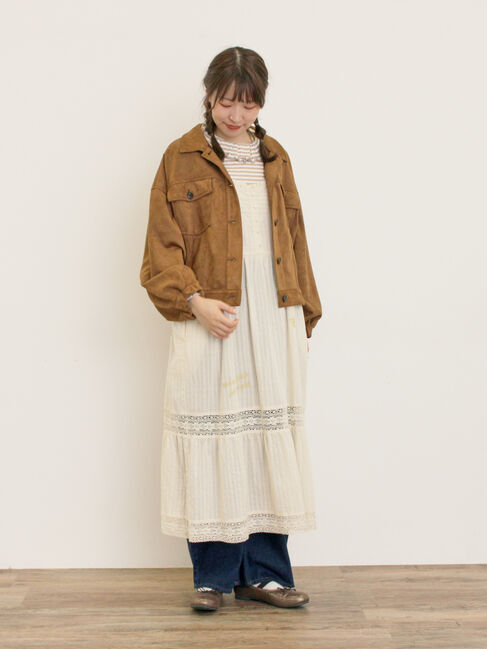 Samansa Mos2「ランダム刺繍入りワンピース」|ワンピース|