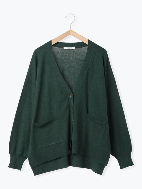 Samansa Mos2 blue「マルチスタイルVネックカーディガン」|カーディガン|