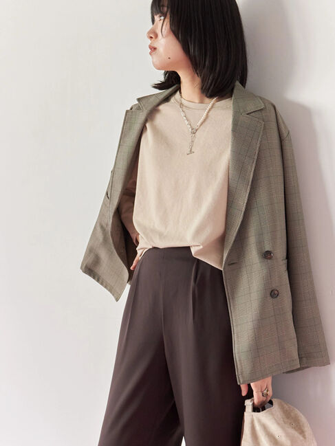 Samansa Mos2 blue「リネンタッチドルマンスリーブプルオーバー」|Tシャツ・カットソー|