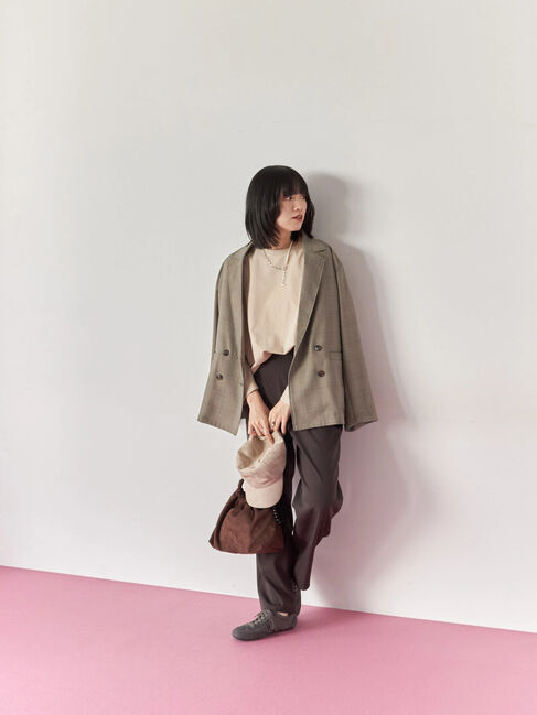 Samansa Mos2 blue「リネンタッチドルマンスリーブプルオーバー」|Tシャツ・カットソー|