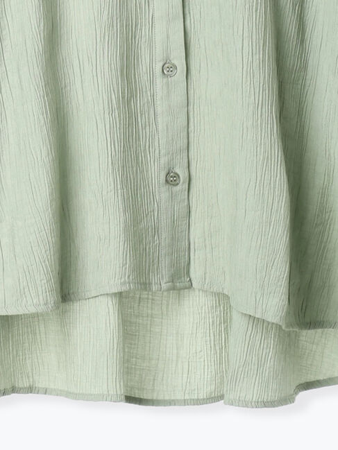 Samansa Mos2 blue「楊柳レギュラーシャツ」|シャツ・ブラウス|