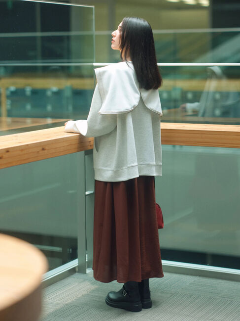 Samansa Mos2 blue「胸レースキャミワンピース」|ワンピース|