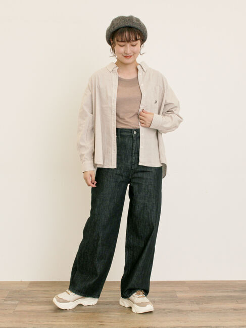 Samansa Mos2「ワンポイントロゴ刺繍シャツ」|シャツ・ブラウス|