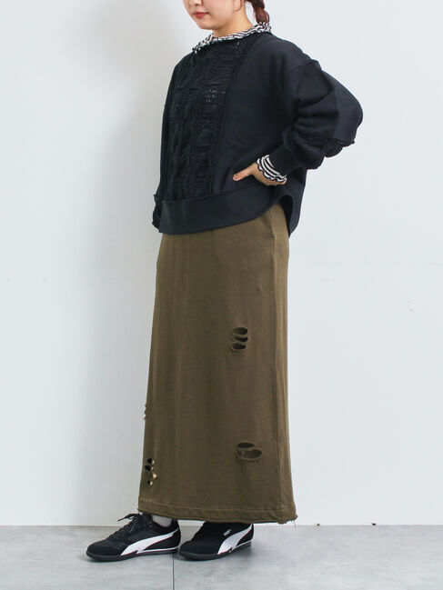 SM2「レース切替裏毛プルオーバー」|Tシャツ・カットソー|