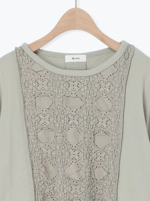 SM2「レース切替裏毛プルオーバー」|Tシャツ・カットソー|