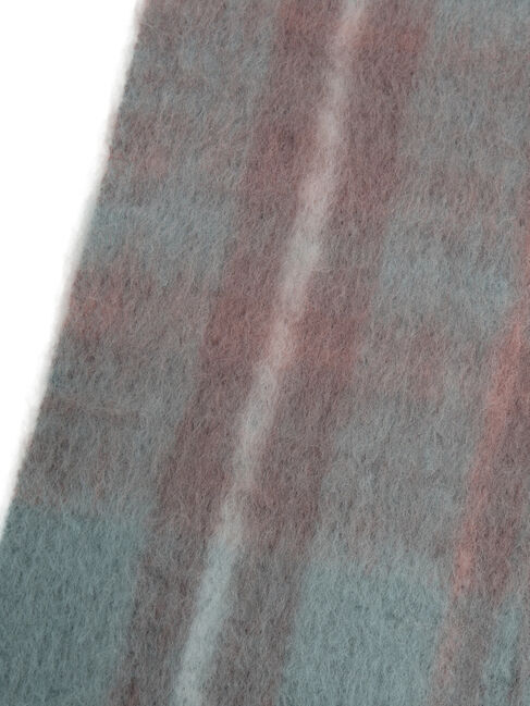 Samansa Mos2「【帯電防止/ウォッシャブル】太フリンジチェックマフラー」|その他|