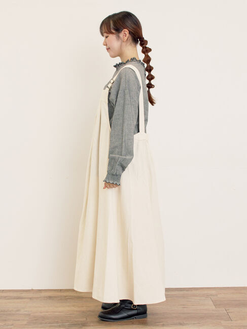 Samansa Mos2「前タックジャンパースカート」|ワンピース|