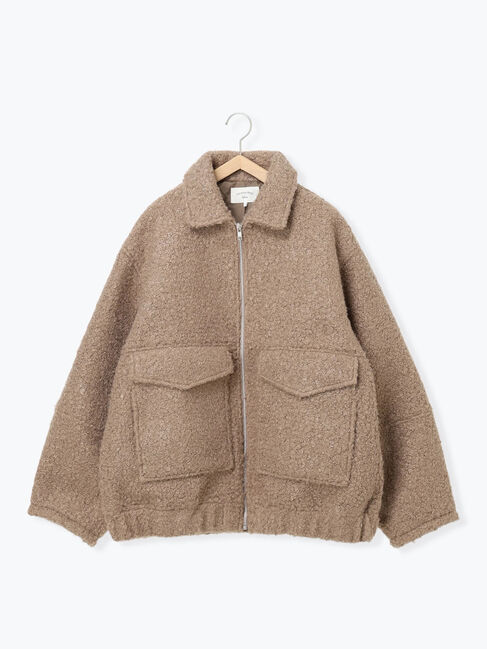 Samansa Mos2 blue「プードルブークレブルゾン」|その他|