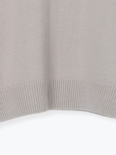 Samansa Mos2「透かし柄切替レースニット」|ニット・セーター|