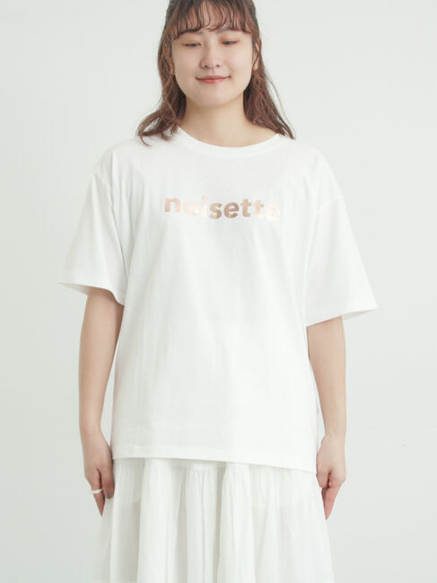 Samansa Mos2「[接触冷感]箔プリントTシャツ」|Tシャツ・カットソー|