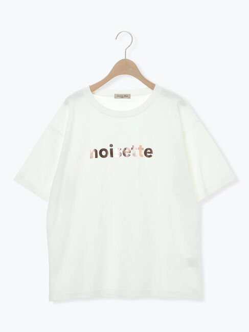 Samansa Mos2「[接触冷感]箔プリントTシャツ」|Tシャツ・カットソー|