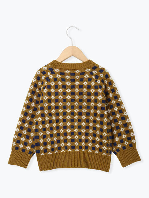 Samansa Mos2 Lagom「【マシンウォッシャブル】ジャカード総柄ニット」|ニット・セーター|