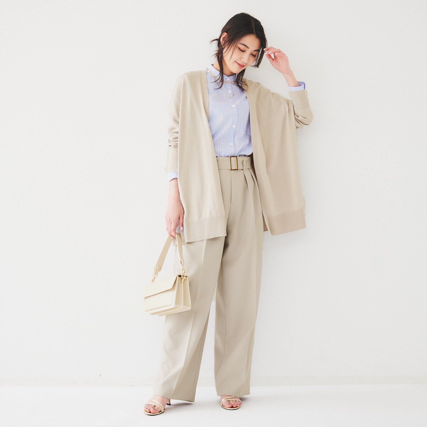 UNTITLED「ベルト付き2タックパンツ」|その他|