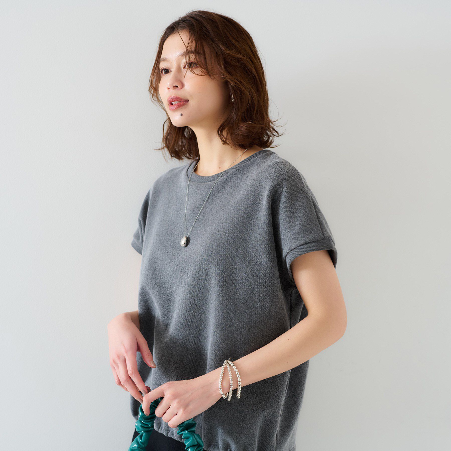 UNTITLED「【手洗い可】ヴィンテージライク スウェットトップス」|パーカー|