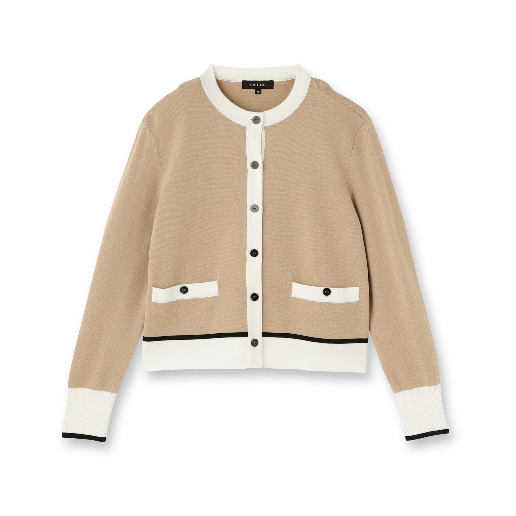 UNTITLED「【アンサンブル可/ジャケット風】ウールミラノリブカーディガン」|カーディガン|