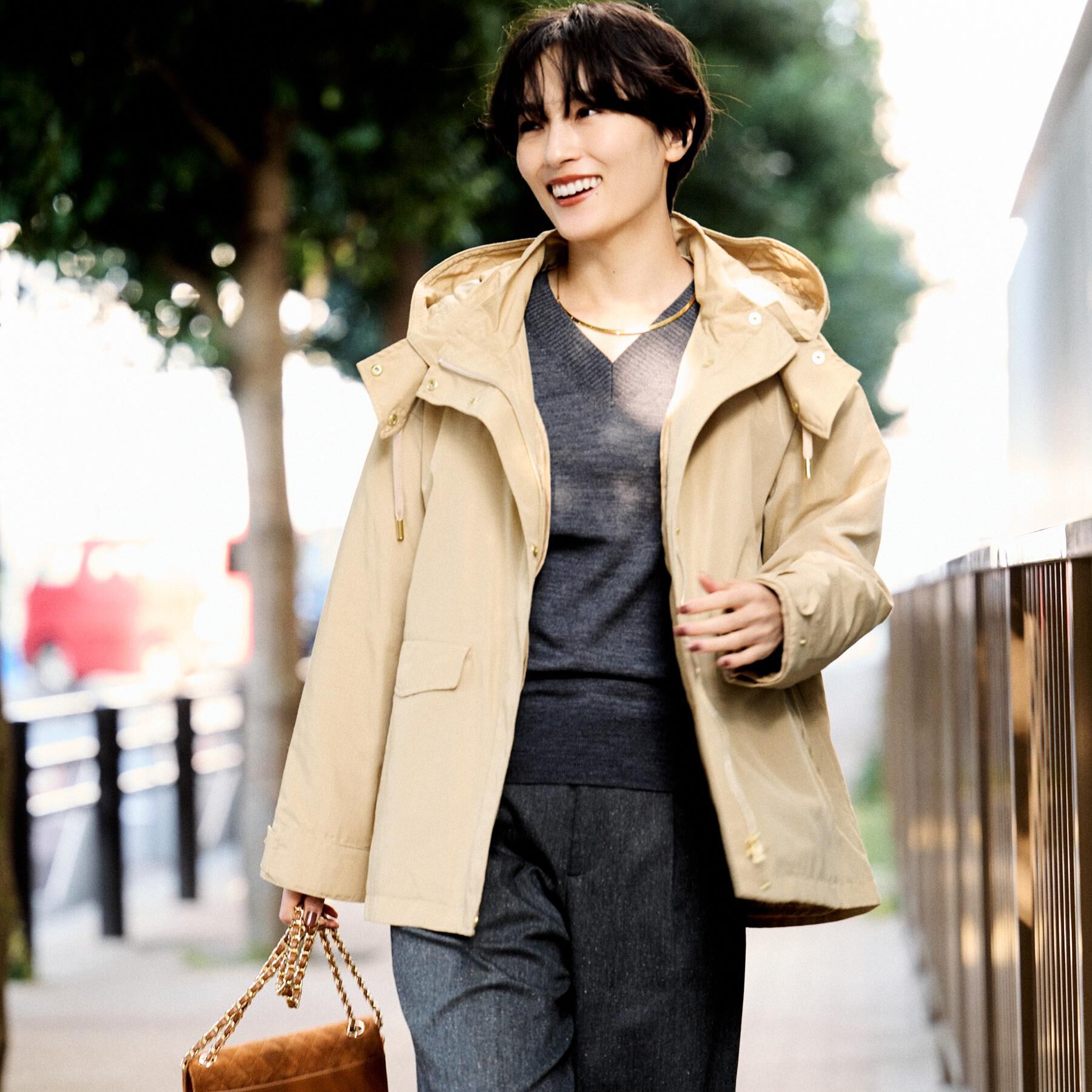 UNTITLED「【キルトライナー付／アウトドア】3WAYマウンテンパーカー」|ブルゾン・スタジャン|ベージュ(052)