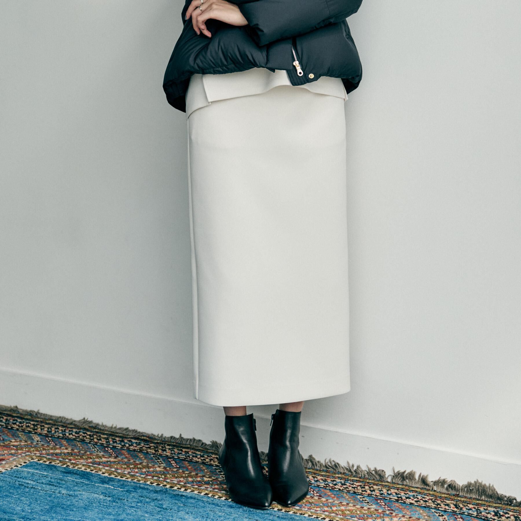 UNTITLED「【セットアップ可/洗える/ウエストゴム】ダンボールジャージスカート」|スカート|