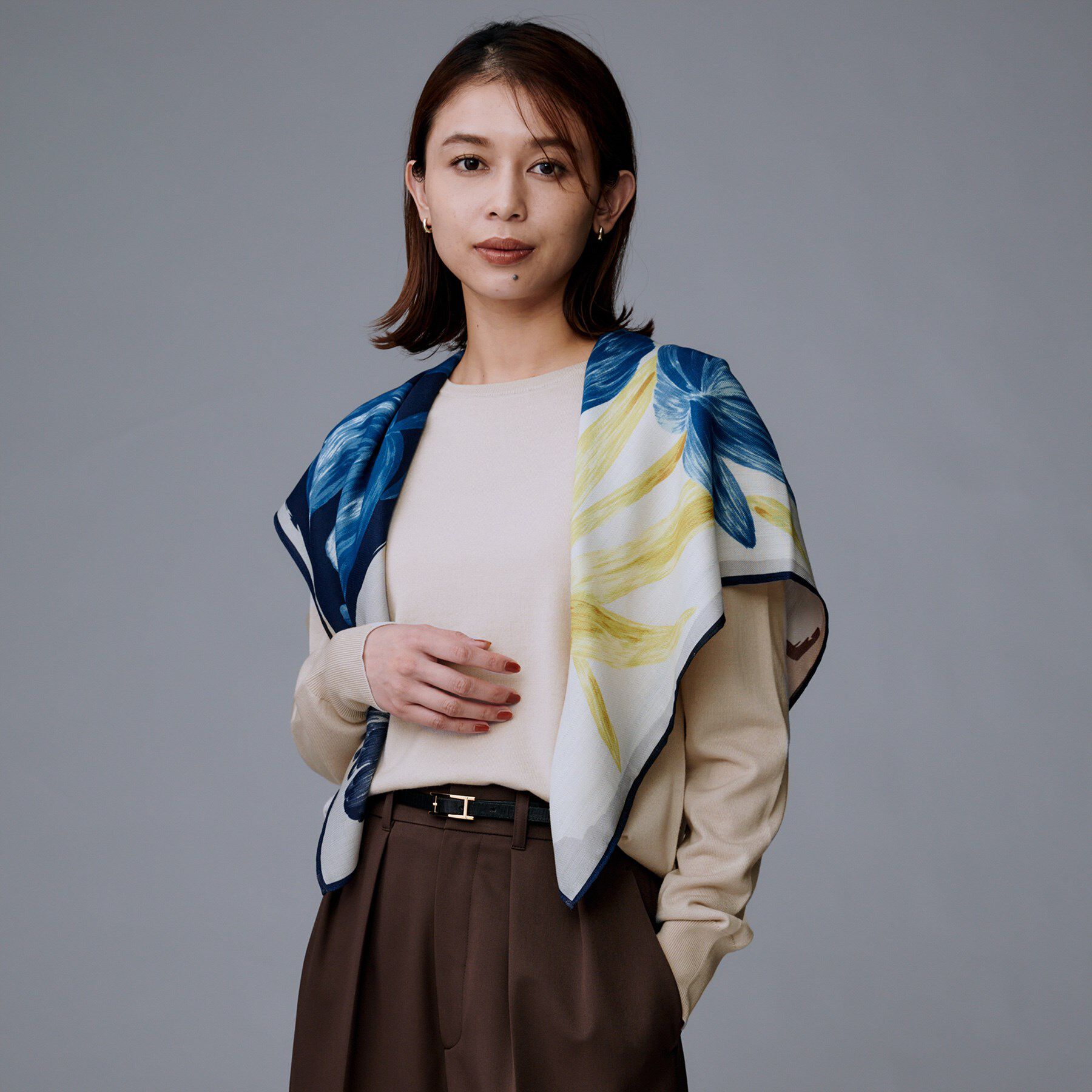 UNTITLED「【アンサンブル可/洗える/ウール100%】クルーネックウールニット」|ニット・セーター|