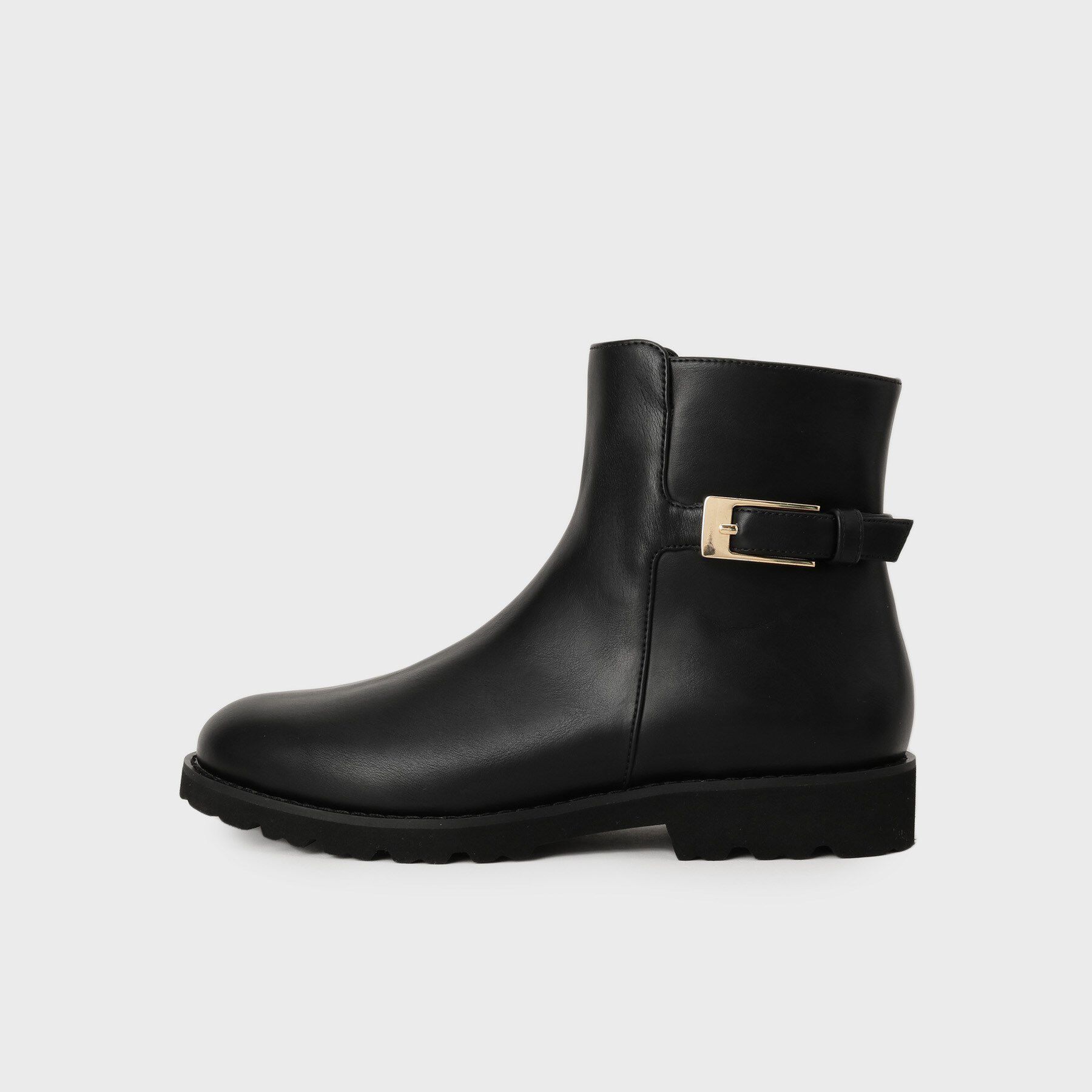 UNTITLED「【軽量】バックルジョッキーブーツ」|ショートブーツ|